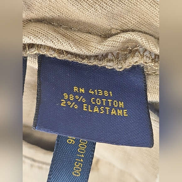 Polo Ralph Lauren Men Pant 36x32 Stretch Classic Fit Flat Front Khaki Tan Modern - Picture 6 of 8